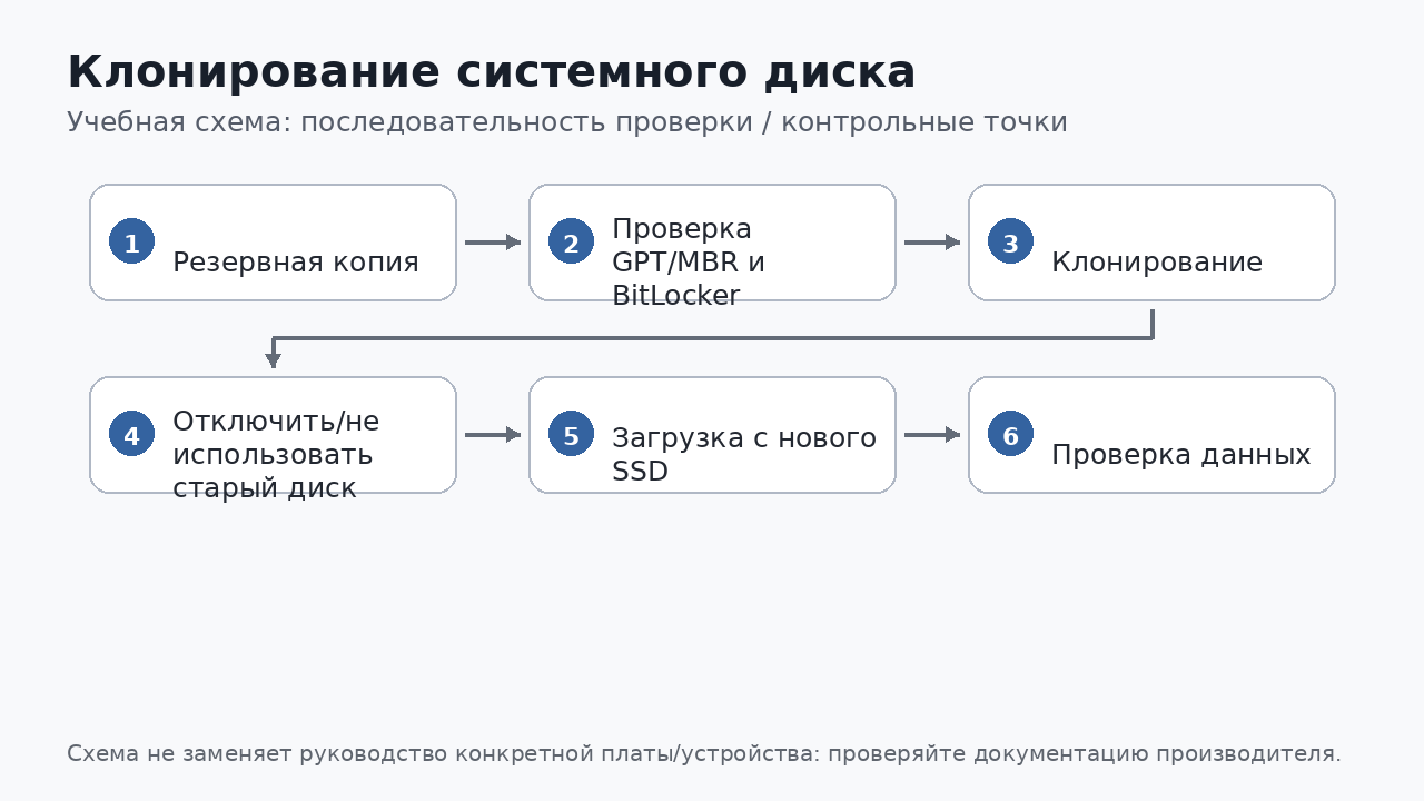 Учебная схема к уроку 06.7: Клонирование системного диска